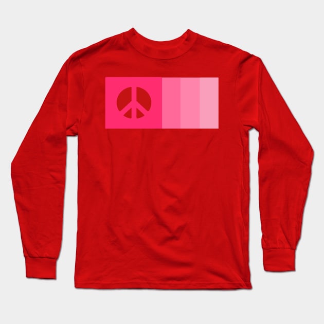 Peace in Pink Long Sleeve T-Shirt by NovaOven